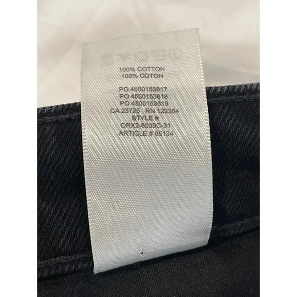 Aritzia Sunday Best Zola Mom Jean Size 6 Black High Rise Tapered Leg - Picture 13 of 13